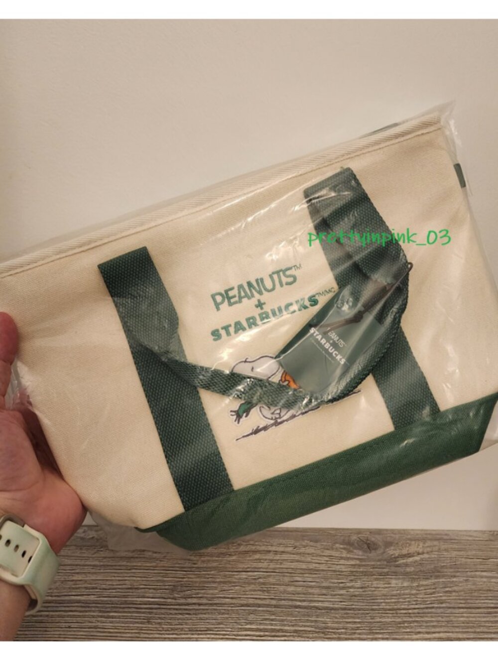 Starbucks x Peanuts Snoopy Mini Tote 2026 NEW US Seller